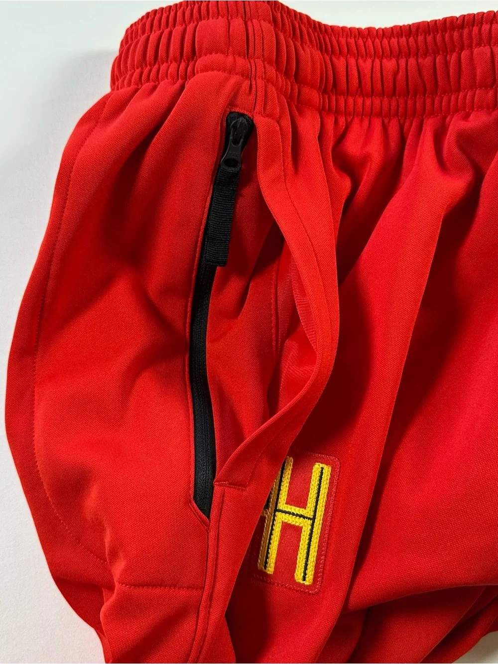 Jordan Track Pants Mens L Red Jumpman OAK HILL Academy Zip Pocket Athletic